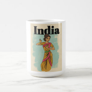 Mug Affiche de voyage vintage Inde