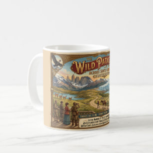 Mug Affiche de voyage vintage Patagonia Ère d'explorat