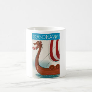Mug Affiche de voyage vintage Scandinave