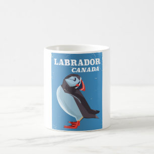 Mug Affiche de voyage vintage sur le macareux du Labra