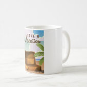 Mug Affiche de voyage vintage Take a Vacation (Devant droit)
