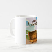 Mug Affiche de voyage vintage Take a Vacation (Devant gauche)