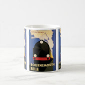 Mug Affiche de voyage vintage, train Bournemouth Belle (Centre)