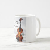 Mug Affiche de voyage violon Vienne Autriche (Devant droit)