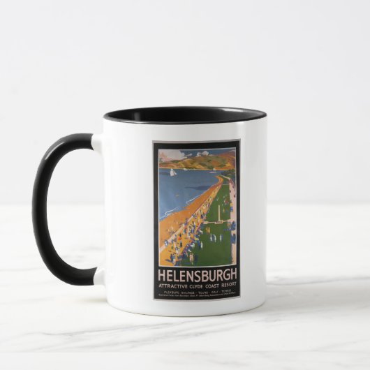 Mug Affiche des foules le long de Clyde Coast Beach Ra (Gauche)