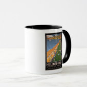 Mug Affiche des foules le long de Clyde Coast Beach Ra (Devant droit)