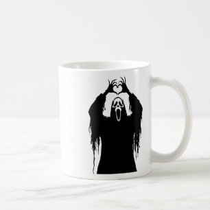 Mug Affiche d'horreur de visage d'Halloween