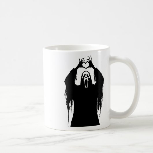 Mug Affiche d'horreur de visage d'Halloween (Droite)