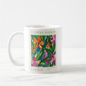 Mug Affiche du marché aux fleurs de Londres (Gauche)