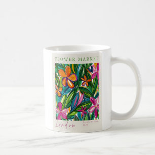 Mug Affiche du marché aux fleurs de Londres