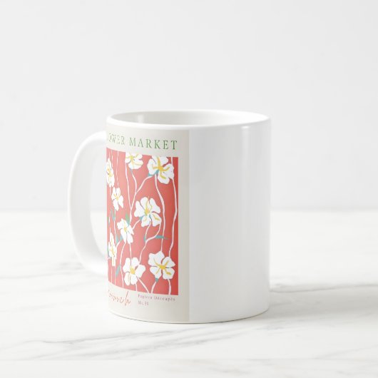 Mug Affiche du marché aux fleurs de Munich (Devant gauche)