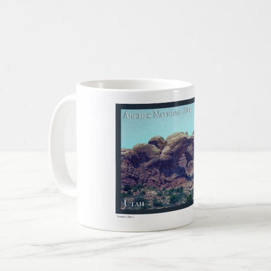 Mug Affiche du parc national Arches (Devant gauche)