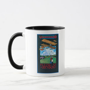 Mug Affiche finie Grahame-Blanche et plate d'aérodrome