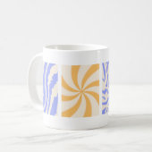 Mug Affiche Hippie les années 70 style super (Devant gauche)
