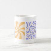 Mug Affiche Hippie les années 70 style super (Centre)