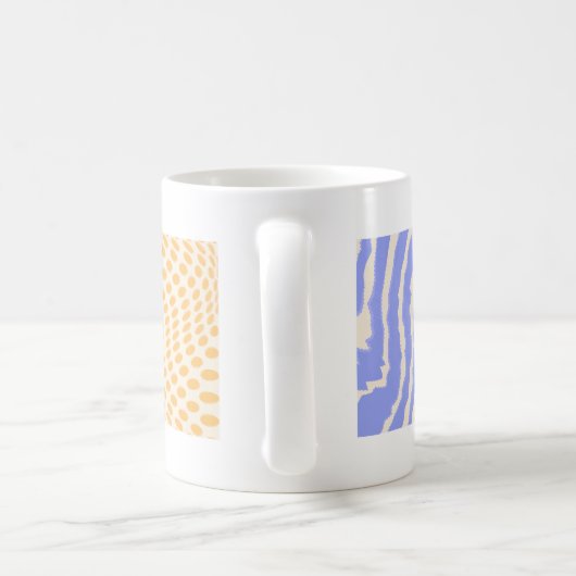 Mug Affiche Hippie les années 70 style super (Poignée)