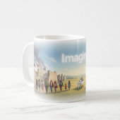 Mug Affiche Imaginez l'espoir et l'unité (Devant gauche)