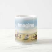 Mug Affiche Imaginez l'espoir et l'unité (Centre)