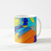 Mug Affiche impressionnante design d'art abstrait (Devant droit)
