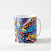 Mug Affiche impressionnante design d'art abstrait (Devant droit)