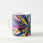 Mug Affiche impressionnante design d'art abstrait (Devant gauche)