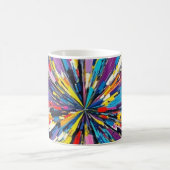 Mug Affiche impressionnante design d'art abstrait (Centre)