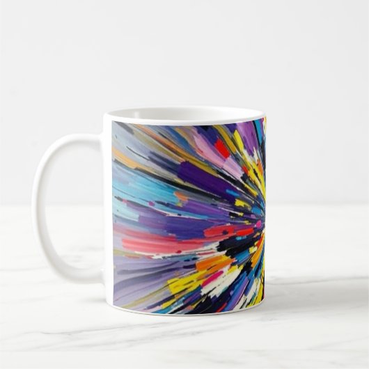 Mug Affiche impressionnante design d'art abstrait (Gauche)