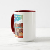 Mug Affiche néerlandaise de voyage (Devant gauche)