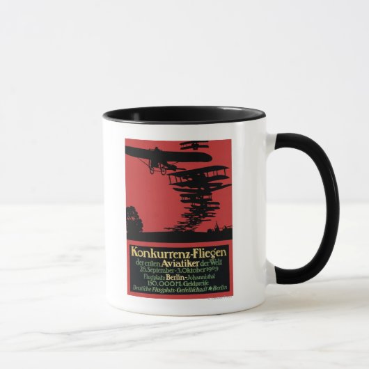 Mug Affiche promotionnelle de l'aérodrome de Konkurren (Droite)