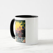 Mug Affiche promotionnelle de Madrid au printemps (Devant gauche)