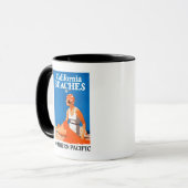 Mug Affiche promotionnelle des plages de Californie (Devant gauche)