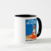 Mug Affiche promotionnelle des plages de Californie (Devant droit)