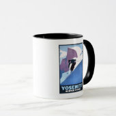 Mug Affiche promotionnelle du ski d'hiver (Devant droit)