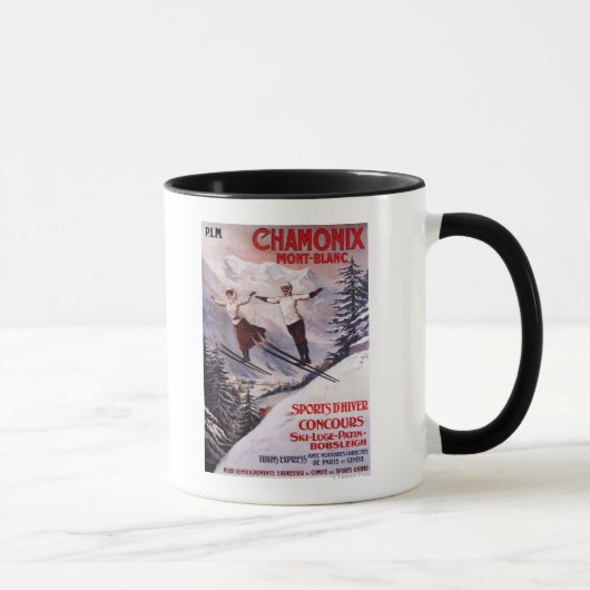 Mug Affiche promotionnelle ski (Droite)