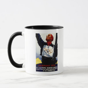Mug Affiche publicitaire des Jeux olympiques d'hiver d