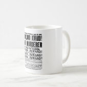 Mug Affiche Recherchée de John Wilkes Booth (Devant droit)