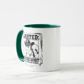 Mug Affiche recherchée écureuil drôle | Bandit de grai (Devant gauche)
