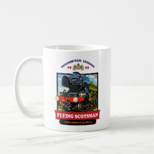 Mug Affiche Rétro de la Locomotive à Vapeur Flying Sco