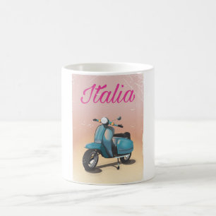 Mug Affiche touristique Italia Scooter