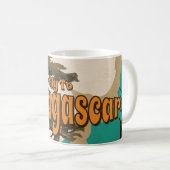 Mug Affiche Vacances Vintages à Madagascar (Devant droit)