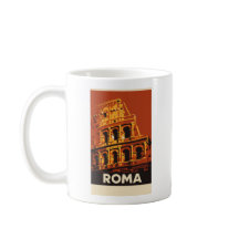 Affiche Vintage Colosseum de Rome Voyage Italie 