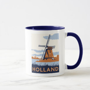 Mug Affiche vintage de la Hollande