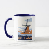 Mug Affiche vintage de la Hollande (Gauche)