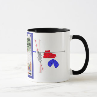 Mug Affiche vintage de ski, gorge de Mad River