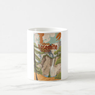 Mug Affiche vintage de Yosemite