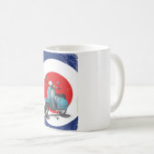 Mug Affiche vintage moto Mod (Devant droit)