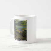 Mug Affiche Vintage voyage Pour Les Montagnes Adironda (Devant gauche)