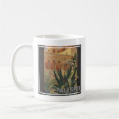 Mug Affiche Vintage voyage Pour Palerme, Italie. (Gauche)