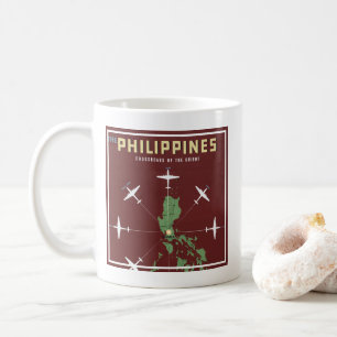 Mug Affiche Vintage voyage Pour Philippine Air Lines