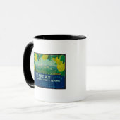 Mug Afficher étiquette citron Ventura, CA (Devant gauche)